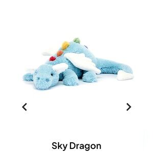 Jellycat Sky Dragon Large 20” NWT Sold out hard to find